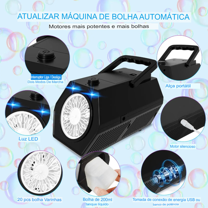 Máquina de Bolhas Automático - shoppingoásis