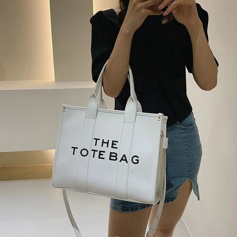 Bolsa de Grife de Luxo Tote PU - shoppingoásis