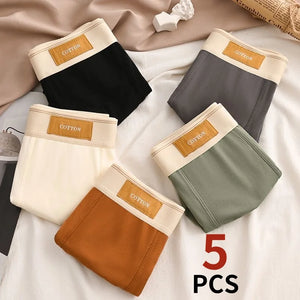 5Pcs Cueca Boxer Puro Algodão - shoppingoásis