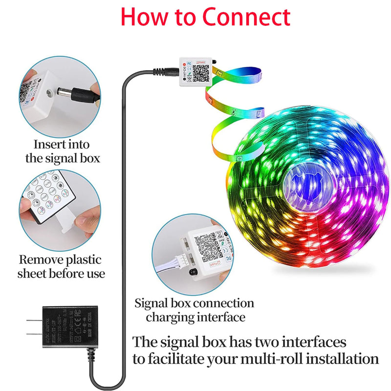 FITA LED RGB Música Sync Para Quarto - shoppingoásis