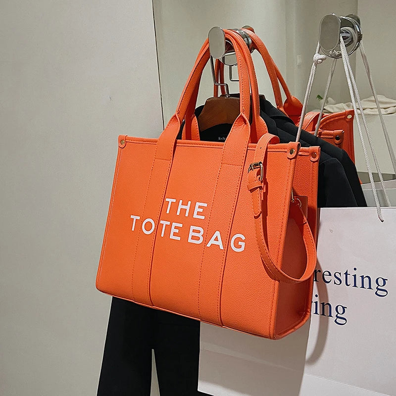 Bolsa de Grife de Luxo Tote PU - shoppingoásis