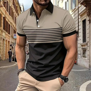 Camisa Masculina Casual Estilo Retrô - shoppingoásis