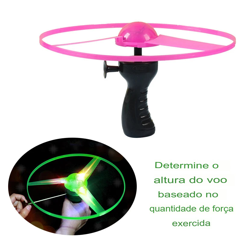 Disco Voador Com LED - Diversão Garantida - shoppingoásis