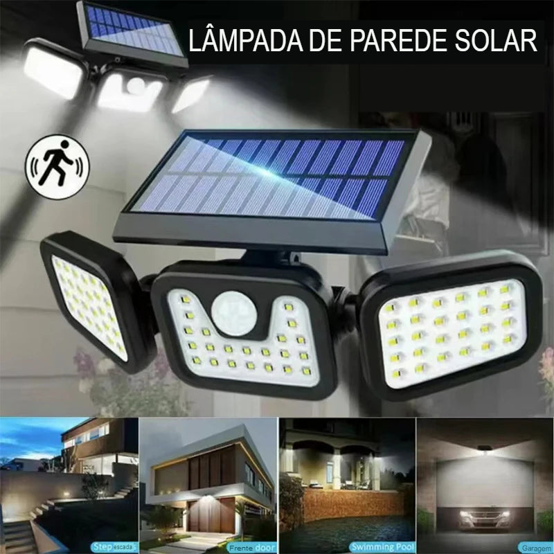 Refletor Solar Super-Cheese com 3 Luzes -  shoppingoásis